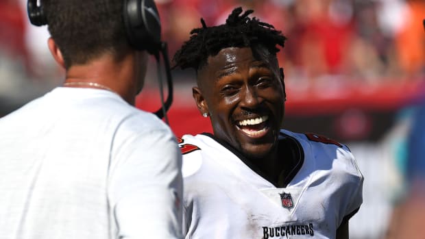 Antonio Brown with the Buccaneers.