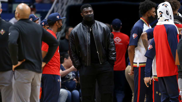 Zion Williamson with the Pelicans.