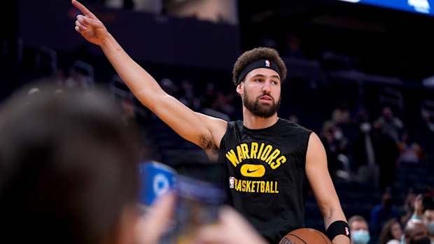 Klay Thompson with the Warriors.
