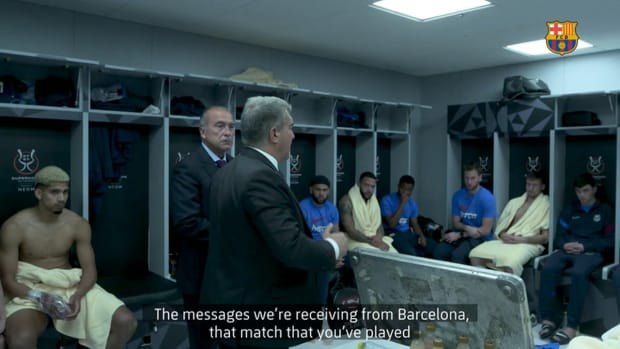 Laporta's dressing room speech after El Clásico: 'This is the way to go'