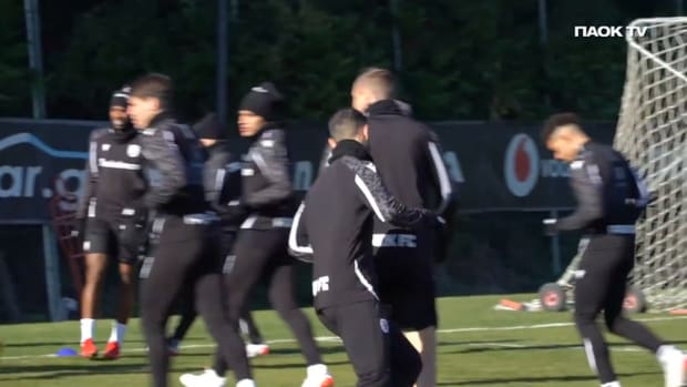 PAOK's last training session before AEK Athens