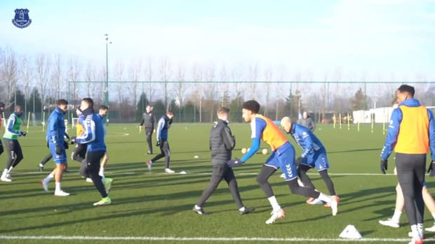 Richarlison in Everton training as Ferguson takes charge