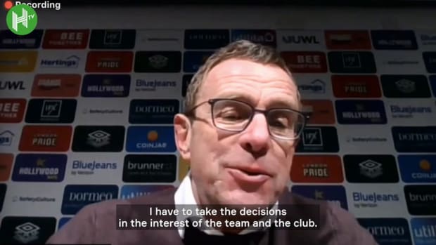 Rangnick on Ronaldo's reaction: "I didn't expect him to huge me"