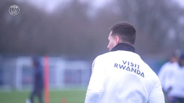 Léo Messi’s focus on training session with PSG