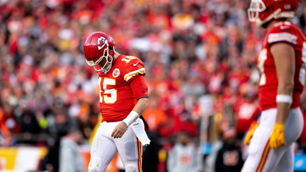 Patrick Mahomes walks off the field during the Chiefs' loss in the AFC championship game. Syndication Usa Today © Albert Cesare / USA TODAY NETWORK