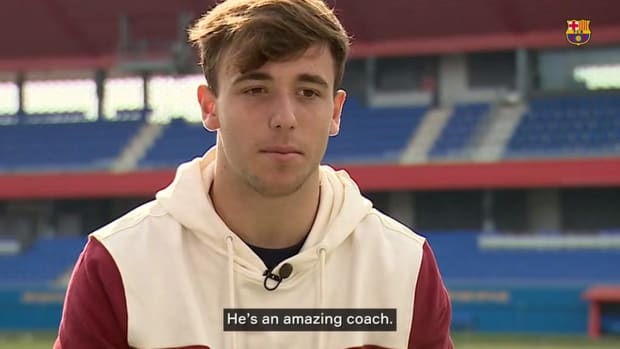 Barça players on how it feels to be coached by Xavi