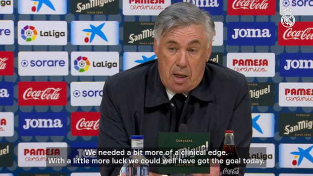 Carlo Ancelotti: 'With a little more luck we could well have got the goal'