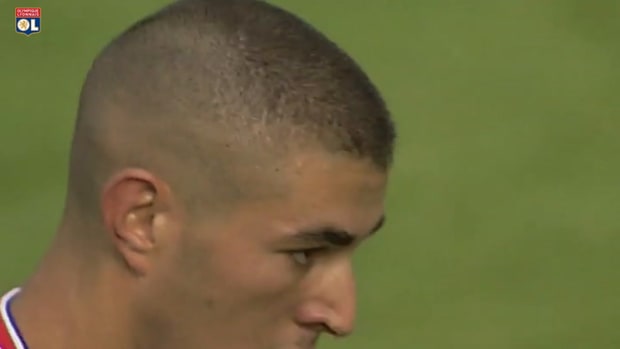 Karim Benzema's first goal against PSG