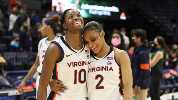 Mir McLean and Taylor Valladay, Virginia Cavaliers women's basketball