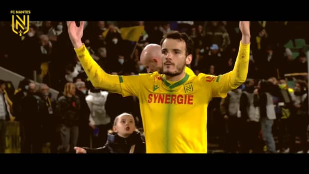FC Nantes celebrations after win vs Paris Saint-Germain