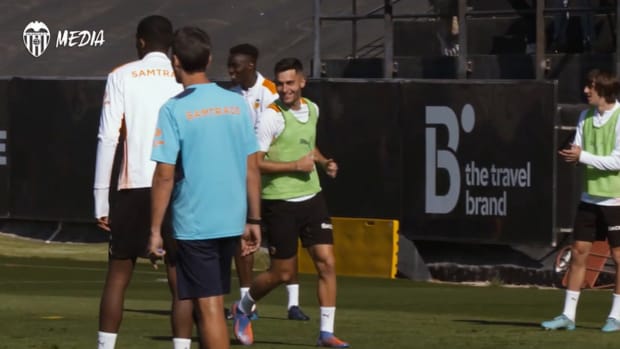 Valencia’s last training before second leg vs Athletic