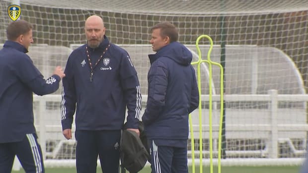 Jesse Marsch's first training session as Leeds boss