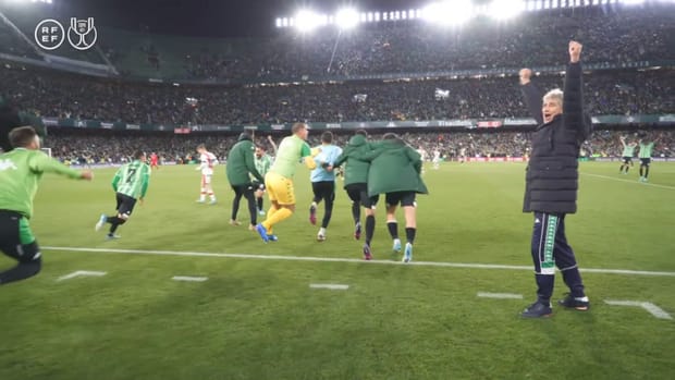Betis celebrate reaching first Copa del Rey final in 17 years