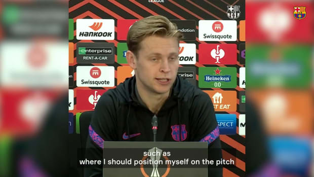Frenkie de Jong on learning with Xavi and being favourites vs Galatasaray