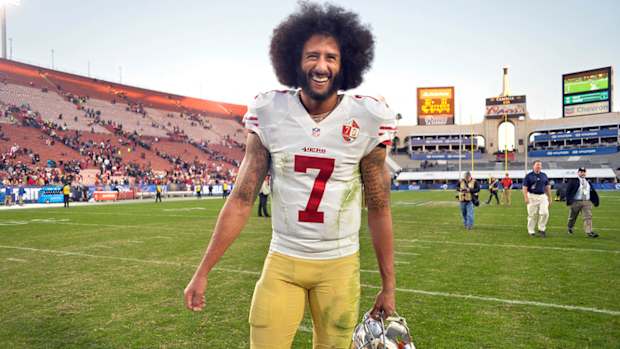 Colin Kaepernick with the 49ers.