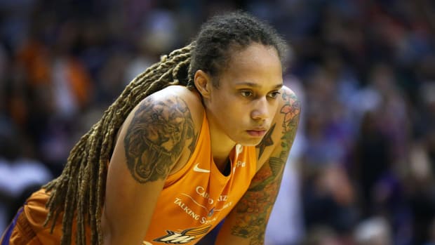 Brittney Griner with the Mercury.