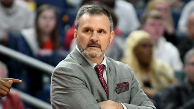 New Mexico State Aggies head coach Chris Jans
