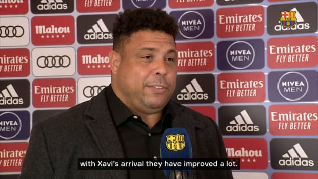 Ronaldo praises Xavi’s job at Barça and the signing of Aubameyang