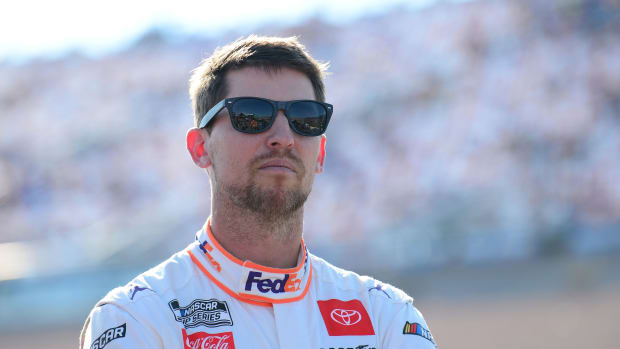 Denny Hamlin has been in the Championship 4 six times and still is searching for his first NASCAR Cup championship. If he gets past the upcoming Round of 8, will Hamlin finally earn that elusive Cup crown? Photo: Gary A. Vasquez/USA Today Sports.