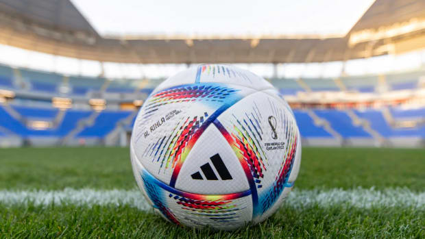 A picture of Al Rihla - the official adidas ball for the 2022 Qatar World Cup