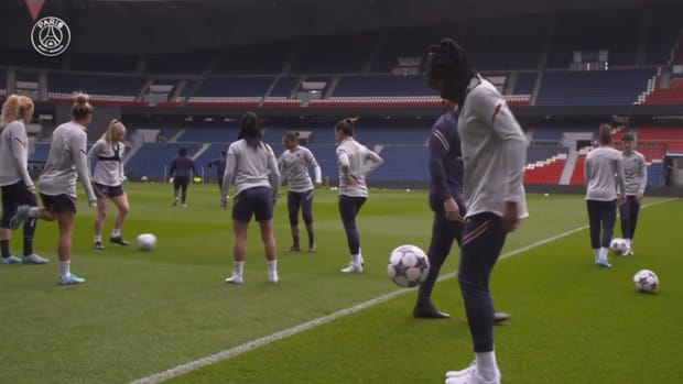 PSG Women last training session at Parce des Princes before Munich clash