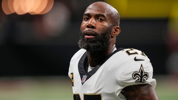 Malcolm Jenkins with the Saints.