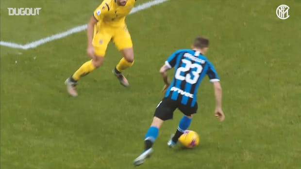 Nicolò Barella stunning hit vs Verona