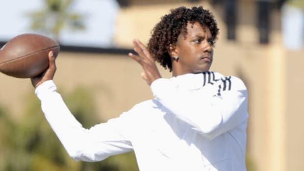 Jalen Rashada, one of the top quarterbacks in the 2023 college football recruiting cycle, committed to the Miami Hurricanes.