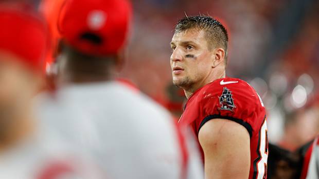 Rob Gronkowski with the Buccaneers.