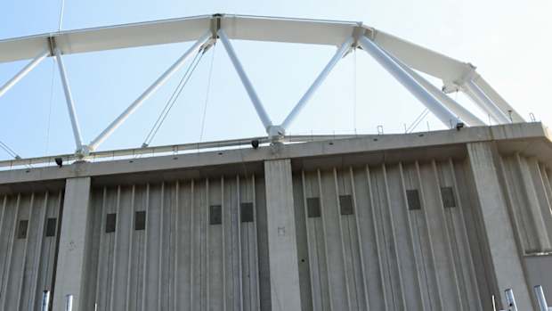 Outside view of Syracuse’s Carrier Dome