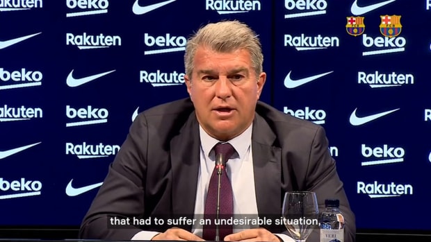 Laporta apologises for the large amount of Eintracht fans at the Camp Nou
