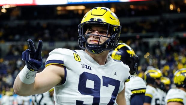 Michigan's Aidan Hutchinson is among the top candidates to be the No. 1 pick in April's draft. Syndication Usa Today © Junfu Han / USA TODAY NETWORK