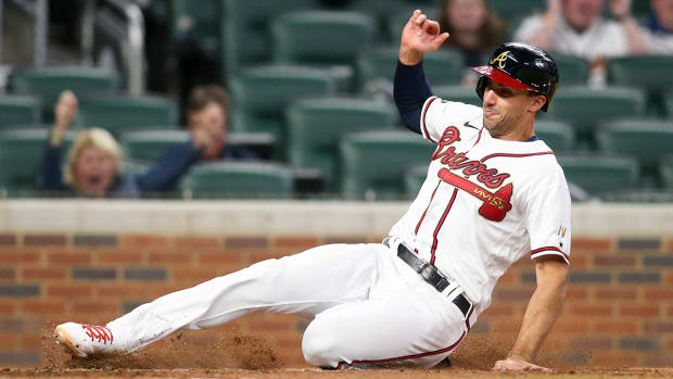Matt Olson is doing a great job replacing Braves icon Freddie Freeman at first base.