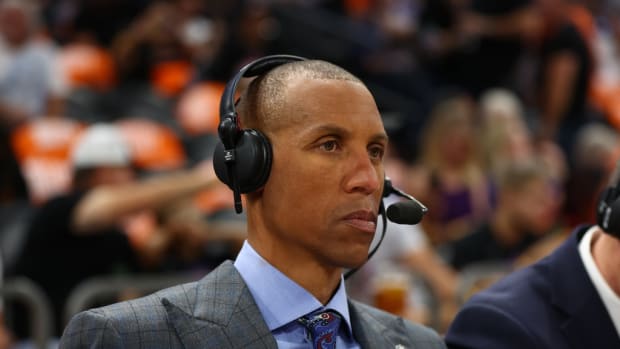 Pacers legend Reggie Miller is a color analyst for NBA games on TNT.