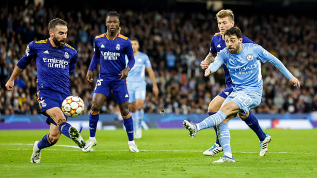 Manchester City edged Real Madrid 4-3 in the Champions League semifinals