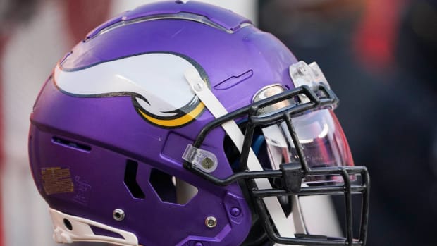 A Minnesota Vikings helmet