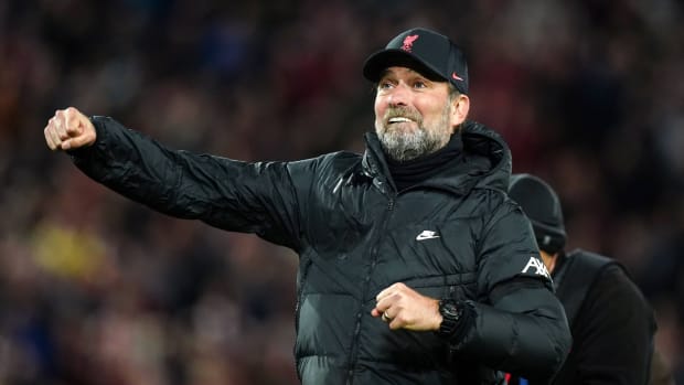 Liverpool manager Jürgen Klopp celebrates