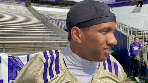 Michael Penix Jr. talks about his bad luck with injuries.