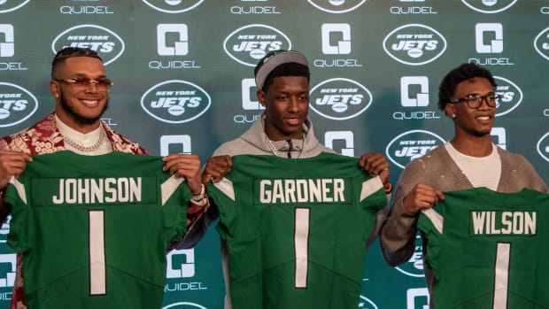 Jets first round picks Jermaine Johnson, Ahmad Gardner and Garrett Wilson