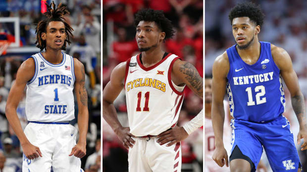 Emoni Bates, Tyrese Hunter and Keion Brooks Jr