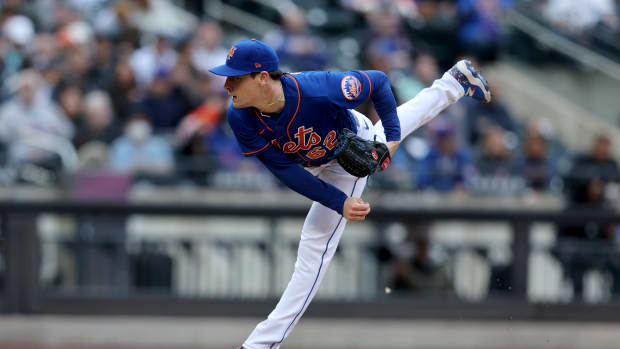 Relief pitcher Drew Smith is becoming an integral part of the Mets' bullpen this season.