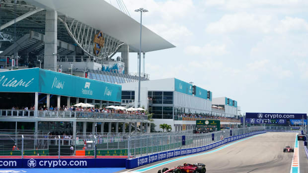 Action will be hot and heavy in Sunday's F1 Miami Grand Prix. Photo: John David Mercer / USA Today Sports