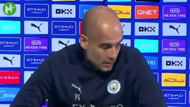 Pep grilled about Haaland