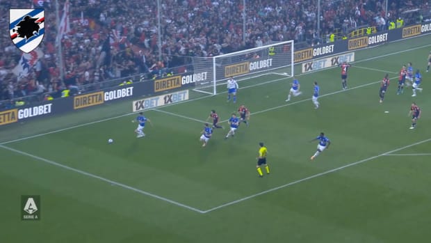 Audero's crucial save vs Genoa