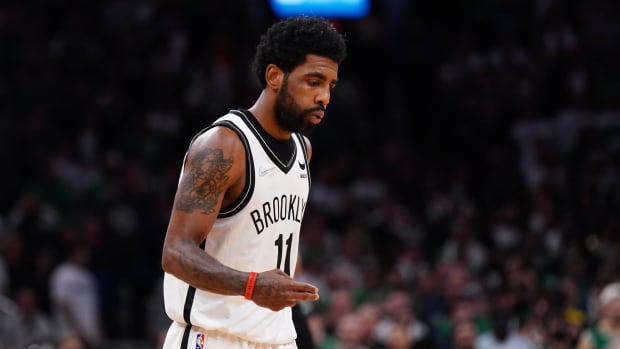 Kyrie Irving on the Brooklyn Nets.