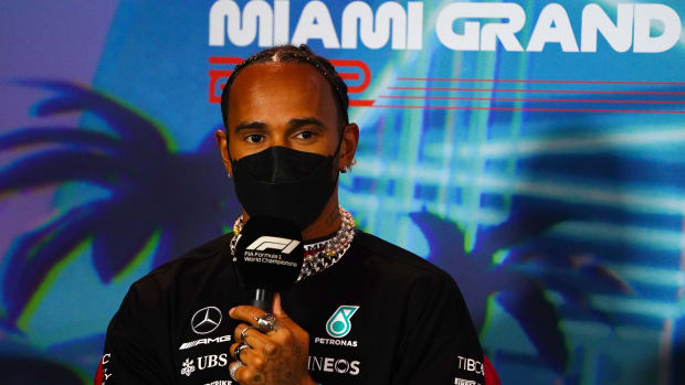 Seven-time champion Lewis Hamilton is off to a very uncharacteristic start -- for him, that is -- sitting sixth in the F1 standings after the first five races of the season. Photo: John David Mercer / USA Today Sports.