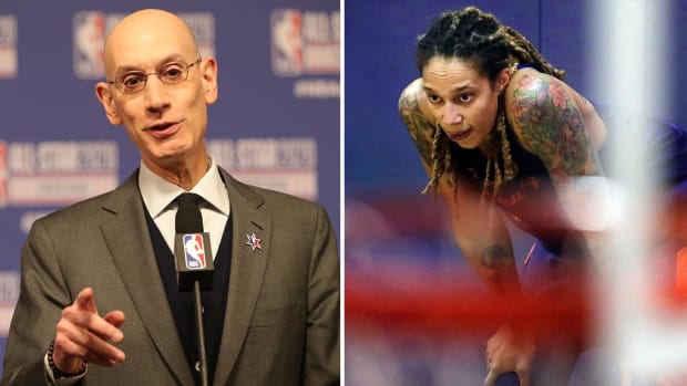 Adam Silver and Brittney Griner