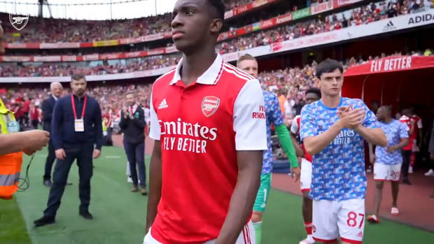 Behind the scenes: Arsenal players thank the fans for their support