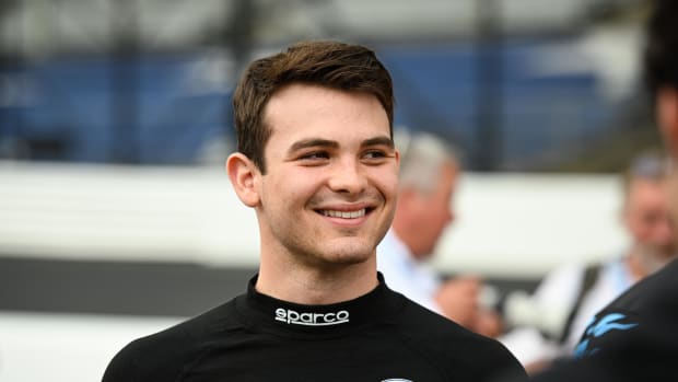Pato O'Ward has a lot to smile about after it was announced Friday that he's signed a contract extension with Arrow McLaren SP through 2025. Photo: IndyCar / James Black.