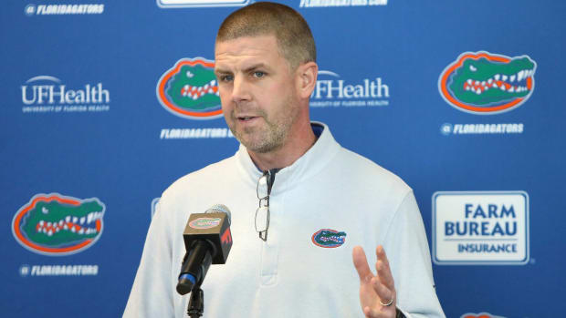 Florida Gators head coach Billy Napier.